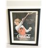 Image 1 : Coca-Cola Framed Ad Art, 12x15”