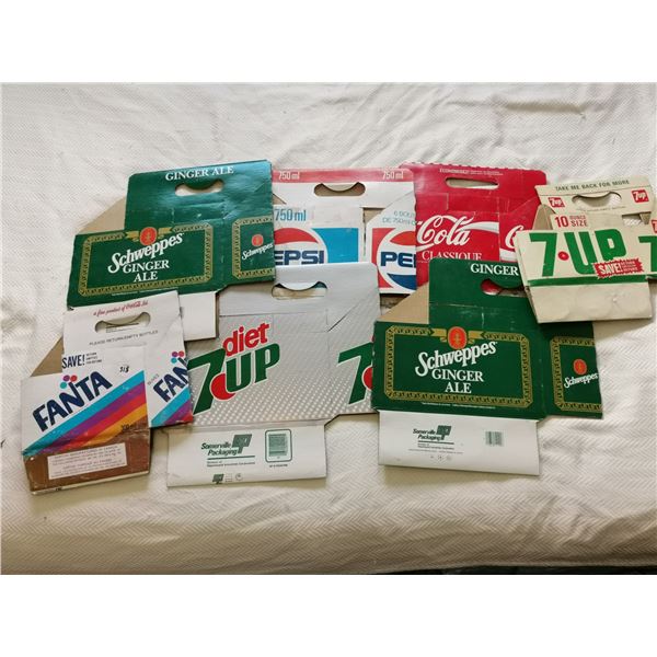 (7) 6pk Soda Bottle Carrier Cartons