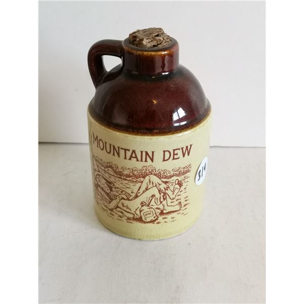 “Mountain Dew” Little Brown Jug, 4.5”
