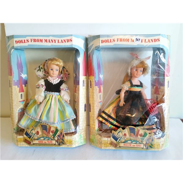 (2) Dolls from Many Lands Dolls – Poland & France