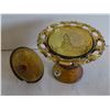 Image 5 : Indiana Glass Pedestal Covered Candy Dish, 6 ¾” Tall