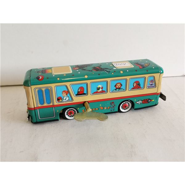 Vintage Windup Bump and Go Space Bus – Works