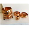 Image 1 : Copper Candle Holders, Copper Bowl & Tray