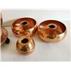 Image 3 : Copper Candle Holders, Copper Bowl & Tray