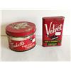 Image 1 : (2) Vintage Tobacco Tins – Tuckets 25 cent & Velvet