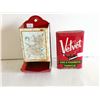 Image 1 : Vintage Matchbox Holder & Velvet Tobacco Tin