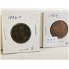 Image 4 : (6) Canada Large Pennies – 1859, 1882-H, 1916, 1917, 1918, 1920