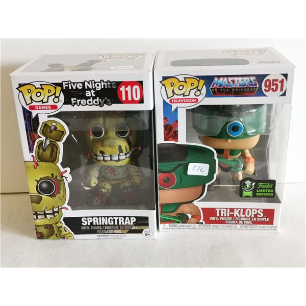 Springtrap (FNAF) & Tri-Klops (MotU) Funko Pop! Figures