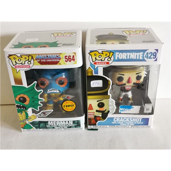 Crackshot (Fortnite) & Merman (MotU) Funko Pop! Figures