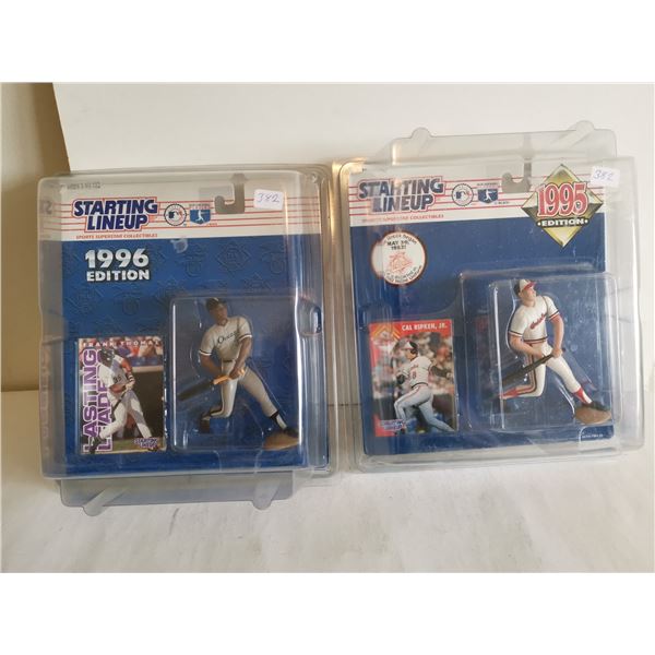 Starting Lineup Baseball Figurines – 1995 Cal Ripken Jr. & 1996 Frank Thomas