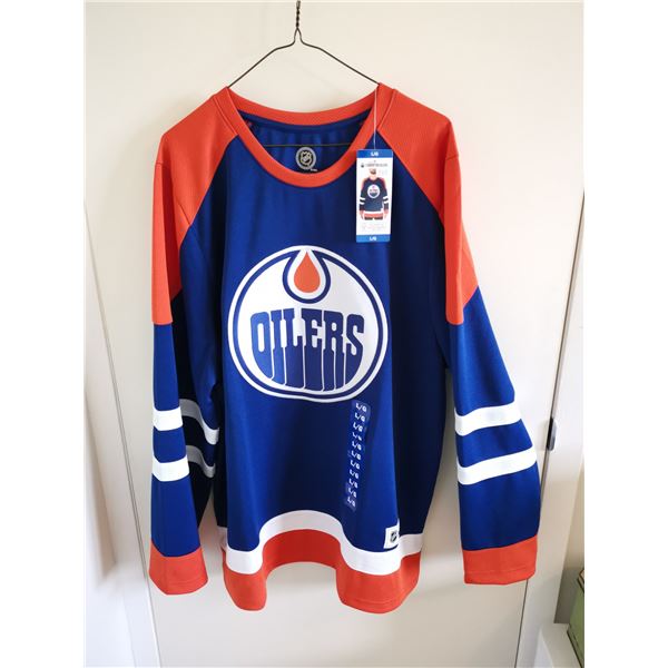 Large Edmonton Oilers NHL Jersey