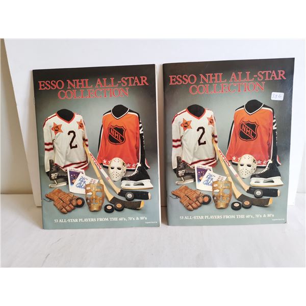(2) Esso NHL All-Star Collection Albums - Complete Sets
