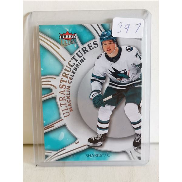 2025-26 NHL Fleer Ultra Macklin Celebrini Ultrastructures #SR-3