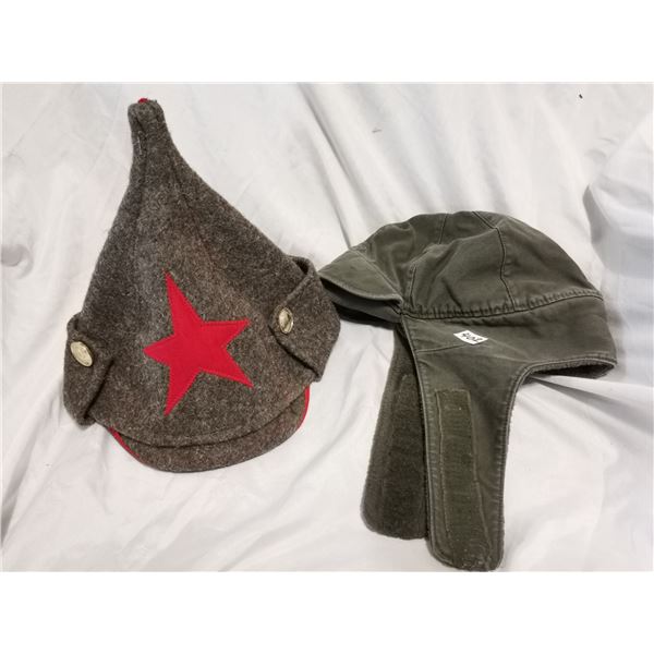 Two Russian Army Hats