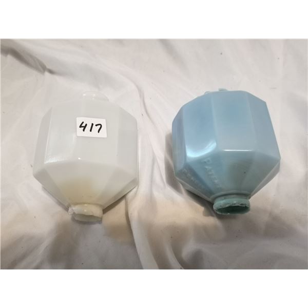 (2) Glass Pieces for Lighting Rod