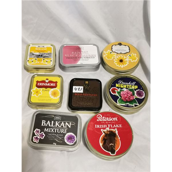 Lot of Tobacco Tins