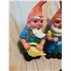 Image 2 : (3) Vintage Zeho German Rubber Gnome Figurines