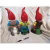 Image 5 : (3) Vintage Zeho German Rubber Gnome Figurines