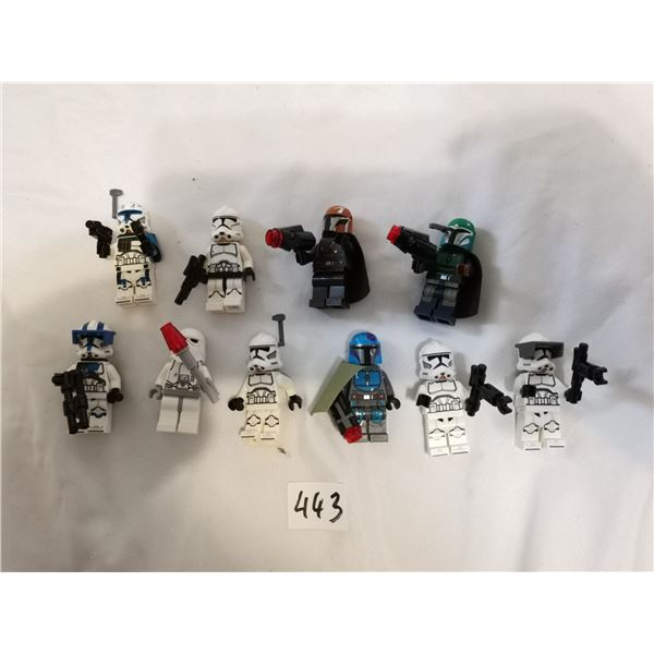 Lego Star Wars Figurines, Lot of 10