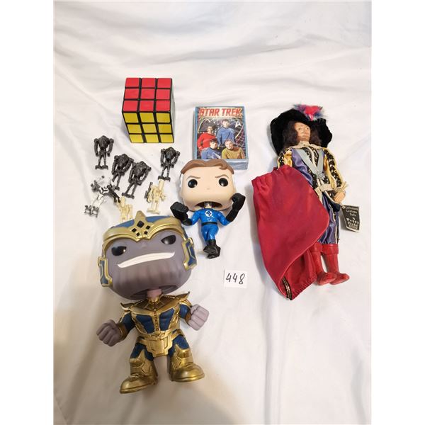 Toy Lot, Funko Pop, Rubics Cube, Peggy Nisbet Doll
