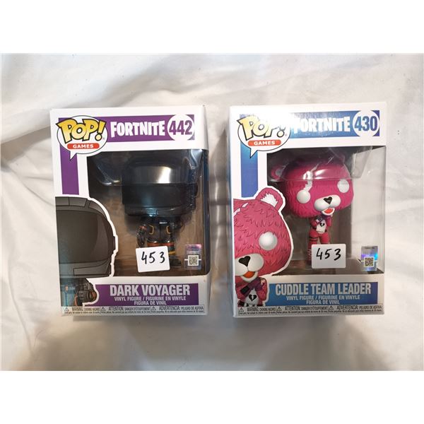 Fortnite Dark Voyager and Cuddle Team Leader Funko Pop