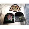 Image 1 : Two Skull Toques and Harley Patch