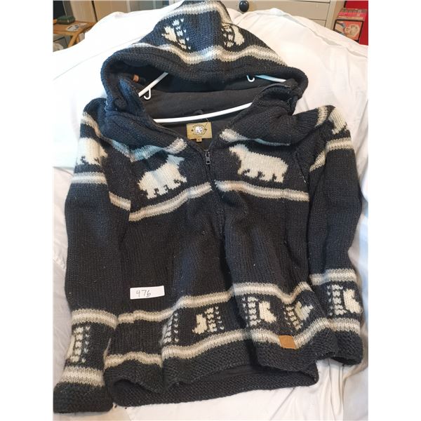 Wool Jacket with Hoodie, Canadian Made