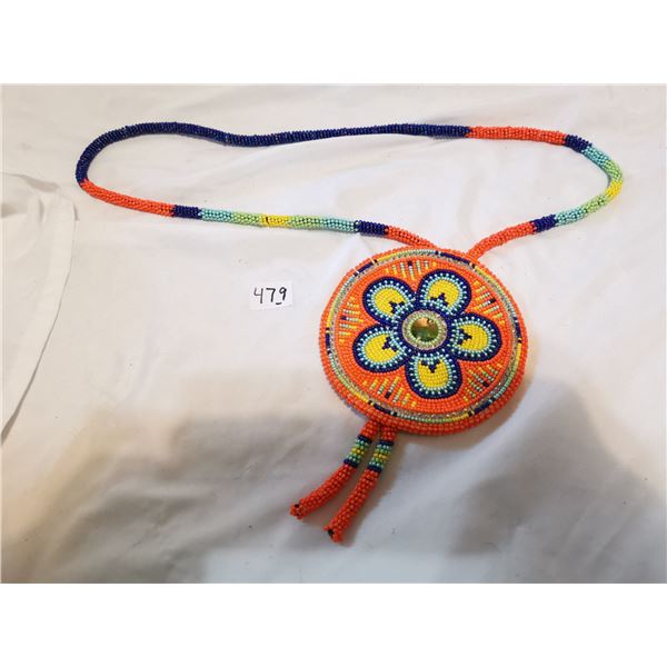 Beaded Medallion Necklace