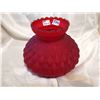 Image 1 : Red glass cover for oil lamp