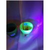 Image 2 : Two antique plant holders, one glows