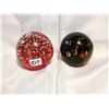 Image 1 : Two glass paper weights
