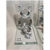 Image 2 : Two crystal bookends, one has little chip