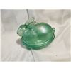 Image 3 : Green bunny on the nest glass dish