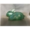 Image 6 : Green bunny on the nest glass dish