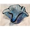 Image 3 : Blown blue glass dish