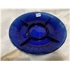 Image 2 : French blue glass candy nut dish