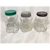 Image 1 : Three glass bear jars