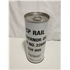 Image 4 : Rare CP rail oil tin can, black white, full