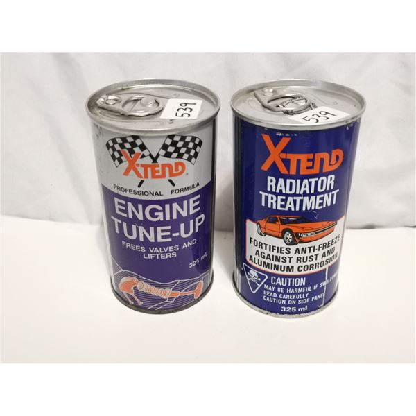 Two full x-tend tin cans