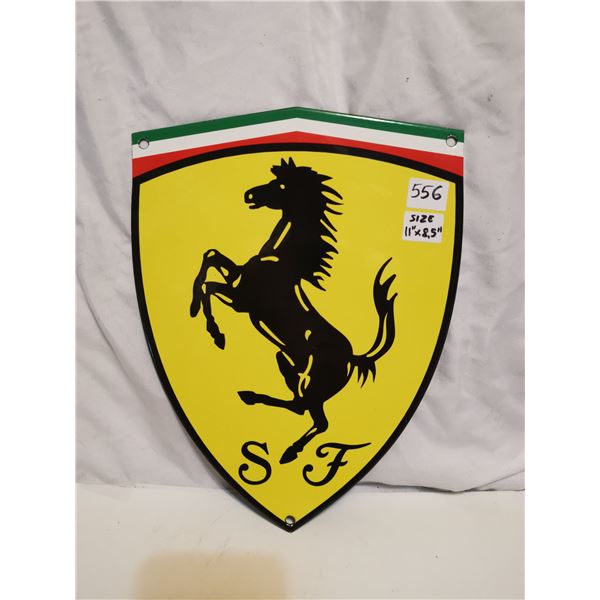 Ferrari porcelain sign