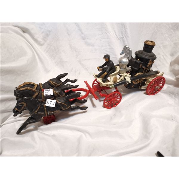 Cast iron fire wagon