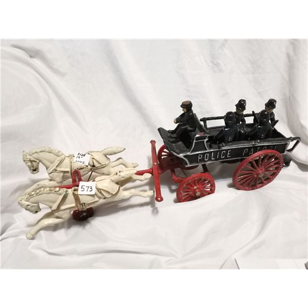 Cast iron police wagon