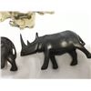 Image 4 : Three brass elephants + two wooden animals
