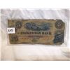 Image 1 : 1859 Zimmerman Bank $5 Bill
