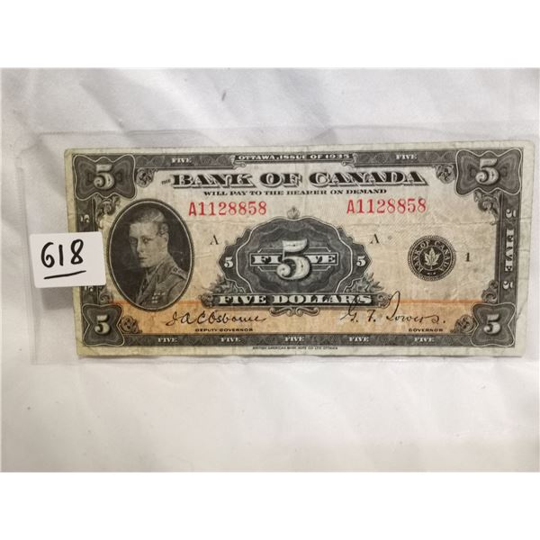 Rare 1935 $5 Bill