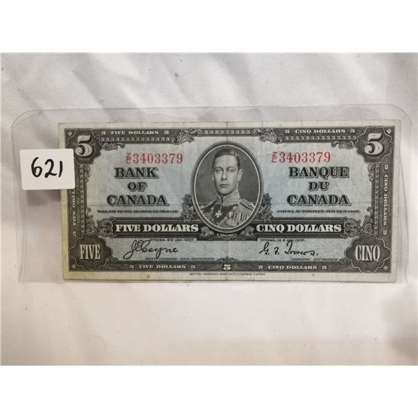 1937 $5 Bill, Coyne Towers