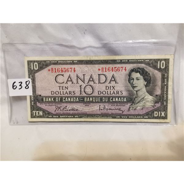 1954 $10 Replacement Bill