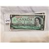 Image 1 : UNC Two 1967 $1 Bill with Serial Numbers in Sequence