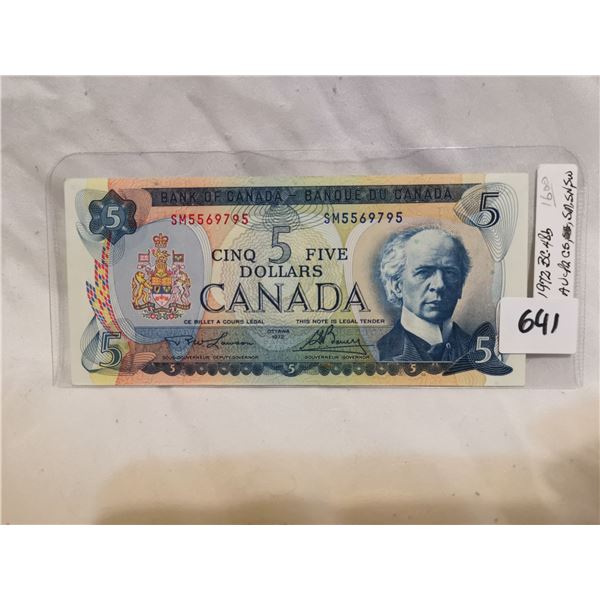 1972 AU $5 Bill