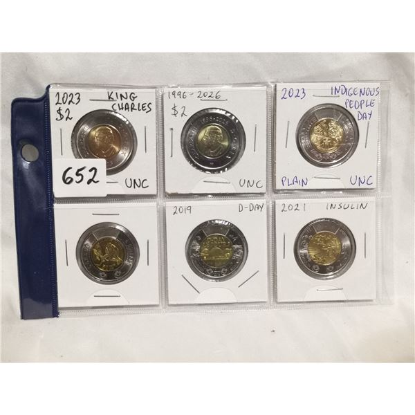 Lot of Special UNC $2 Coins